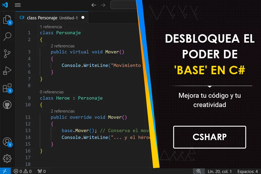 Desbloquea el poder de 'base' en C#: mejora tu código y tu creatividad