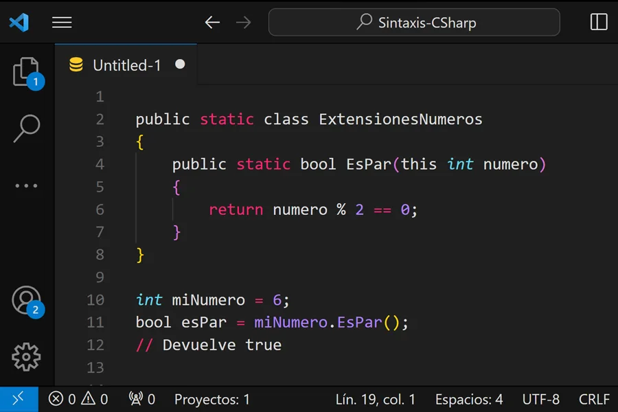 Dominando los métodos de extensión en C#